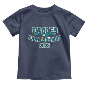 Celebrated Eagles Toddler T Shirt Championship 2025 TS02 Navy Print Your Wear