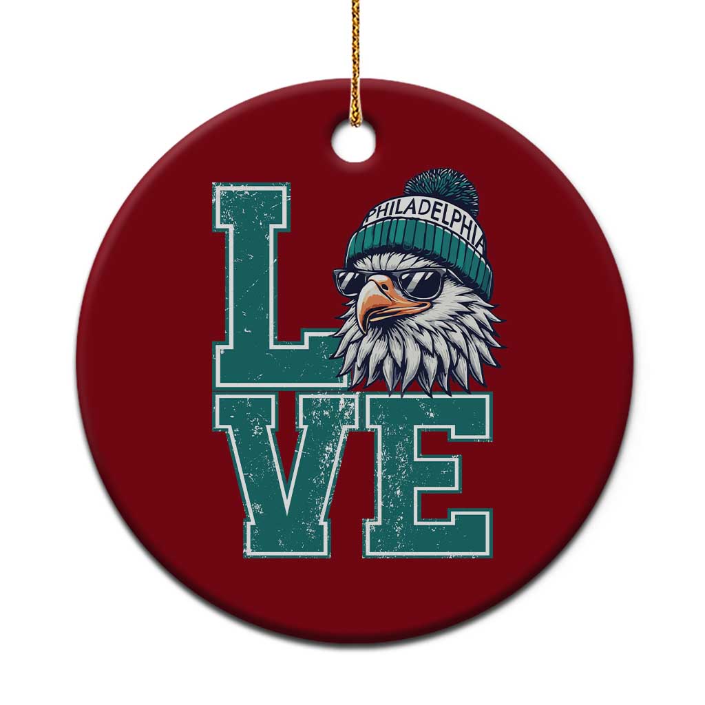 Eagles Inspirational Ceramic Ornament LOVE Cool Eagle Lover Vintage TS02 1pc Red Print Your Wear