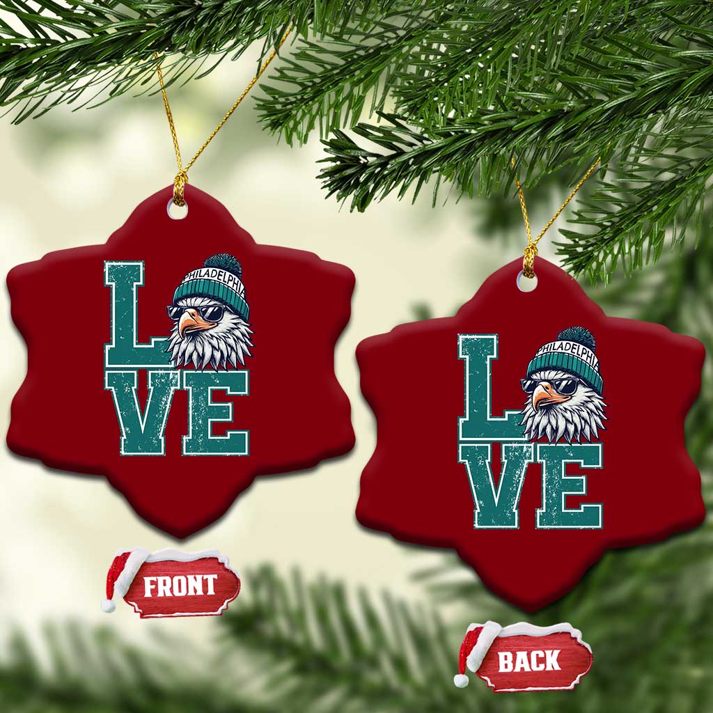 Eagles Inspirational Ceramic Ornament LOVE Cool Eagle Lover Vintage TS02 Print Your Wear