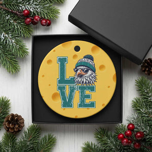 Eagles Inspirational Ceramic Ornament LOVE Cool Eagle Lover Vintage TS02 1pc Yellow Cheese Print Your Wear