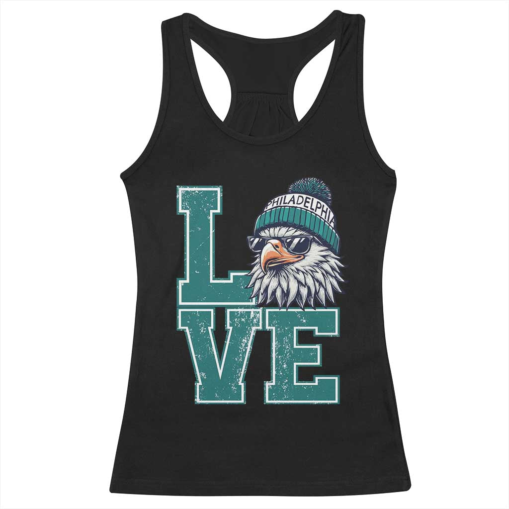 Eagles Inspirational Racerback Tank Top LOVE Cool Eagle Lover Vintage TS02 Black Print Your Wear