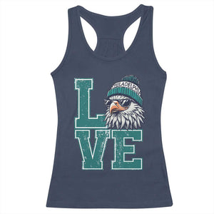 Eagles Inspirational Racerback Tank Top LOVE Cool Eagle Lover Vintage TS02 Navy Print Your Wear
