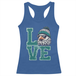 Eagles Inspirational Racerback Tank Top LOVE Cool Eagle Lover Vintage TS02 Royal Blue Print Your Wear