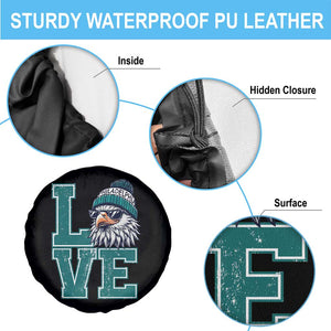 Eagles Inspirational Spare Tire Cover LOVE Cool Eagle Lover Vintage TS02 Print Your Wear