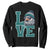 Eagles Inspirational Sweatshirt LOVE Cool Eagle Lover Vintage TS02 Black Print Your Wear