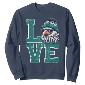 Eagles Inspirational Sweatshirt LOVE Cool Eagle Lover Vintage TS02 Navy Print Your Wear