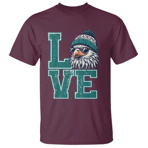 Eagles Inspirational T Shirt LOVE Cool Eagle Lover Vintage TS02 Maroon Print Your Wear
