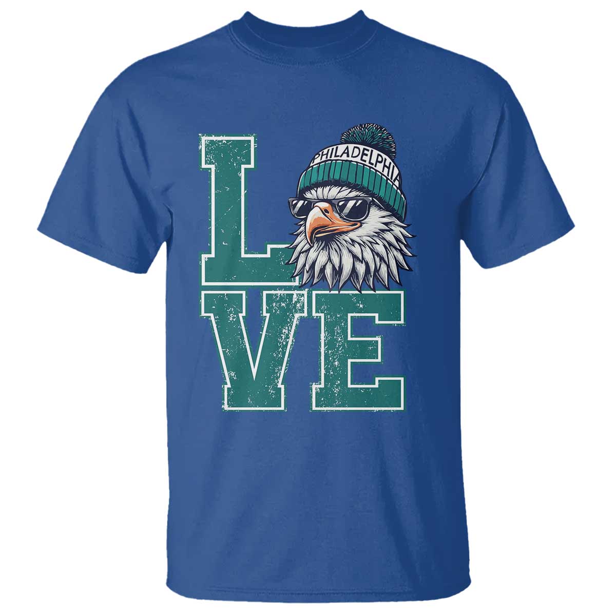 Eagles Inspirational T Shirt LOVE Cool Eagle Lover Vintage TS02 Royal Blue Print Your Wear
