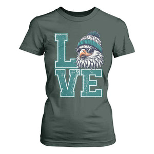 Eagles Inspirational T Shirt For Women LOVE Cool Eagle Lover Vintage TS02 Dark Forest Green Print Your Wear