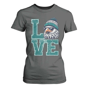 Eagles Inspirational T Shirt For Women LOVE Cool Eagle Lover Vintage TS02 Dark Heather Print Your Wear