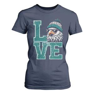 Eagles Inspirational T Shirt For Women LOVE Cool Eagle Lover Vintage TS02 Navy Print Your Wear