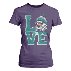Eagles Inspirational T Shirt For Women LOVE Cool Eagle Lover Vintage TS02 Purple Print Your Wear