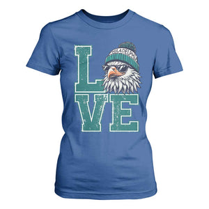 Eagles Inspirational T Shirt For Women LOVE Cool Eagle Lover Vintage TS02 Royal Blue Print Your Wear