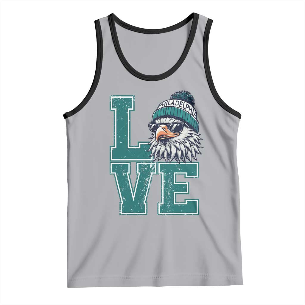 Eagles Inspirational Tank Top LOVE Cool Eagle Lover Vintage TS02 Athletic Heather Black Print Your Wear