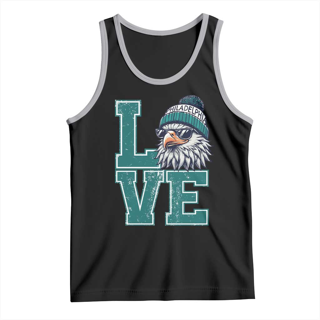 Eagles Inspirational Tank Top LOVE Cool Eagle Lover Vintage TS02 Black Athletic Heather Print Your Wear