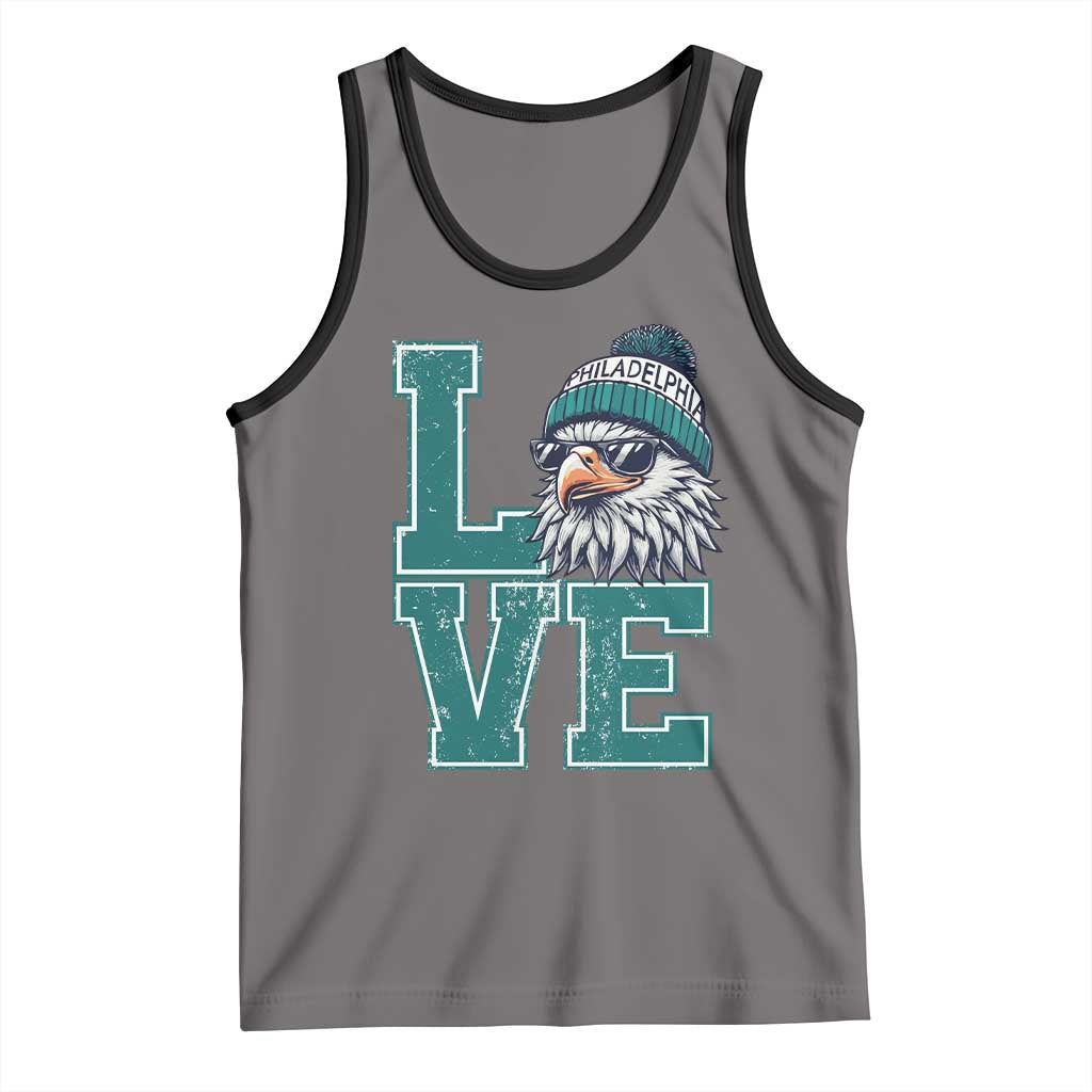 Eagles Inspirational Tank Top LOVE Cool Eagle Lover Vintage TS02 Deep Heather Black Print Your Wear