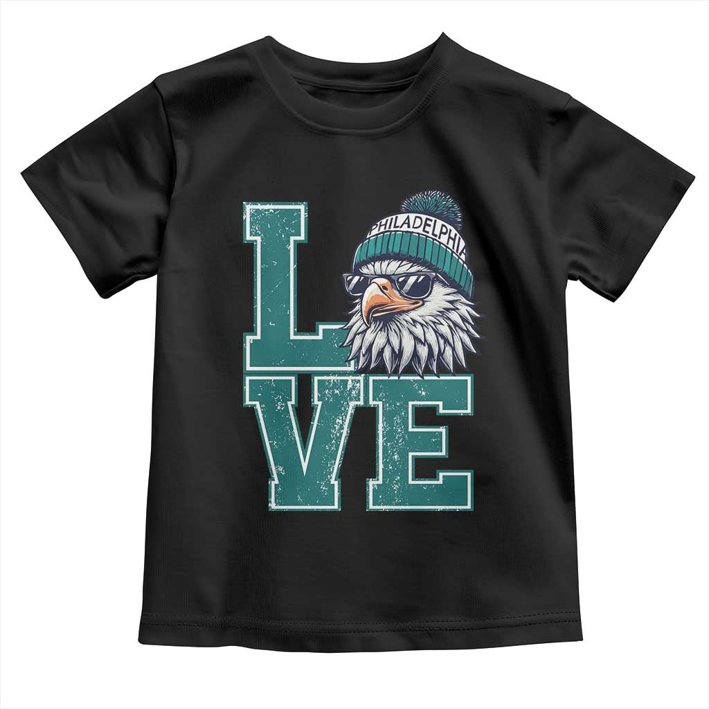 Eagles Inspirational Toddler T Shirt LOVE Cool Eagle Lover Vintage TS02 Black Print Your Wear