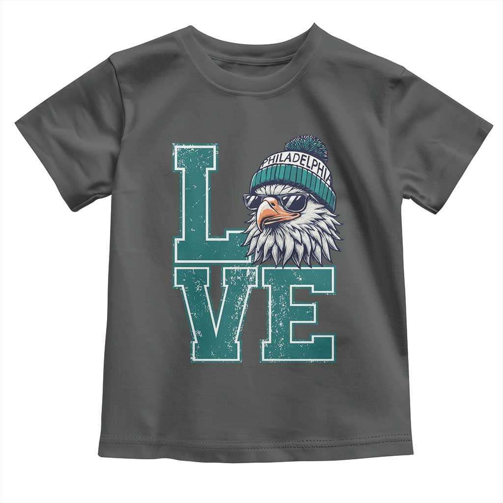 Eagles Inspirational Toddler T Shirt LOVE Cool Eagle Lover Vintage TS02 Dark Heather Print Your Wear