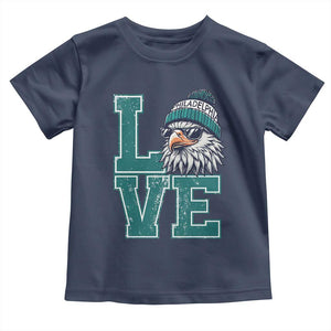 Eagles Inspirational Toddler T Shirt LOVE Cool Eagle Lover Vintage TS02 Navy Print Your Wear