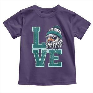 Eagles Inspirational Toddler T Shirt LOVE Cool Eagle Lover Vintage TS02 Purple Print Your Wear