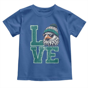 Eagles Inspirational Toddler T Shirt LOVE Cool Eagle Lover Vintage TS02 Royal Blue Print Your Wear