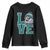 Eagles Inspirational Youth Sweatshirt LOVE Cool Eagle Lover Vintage TS02 Black Print Your Wear