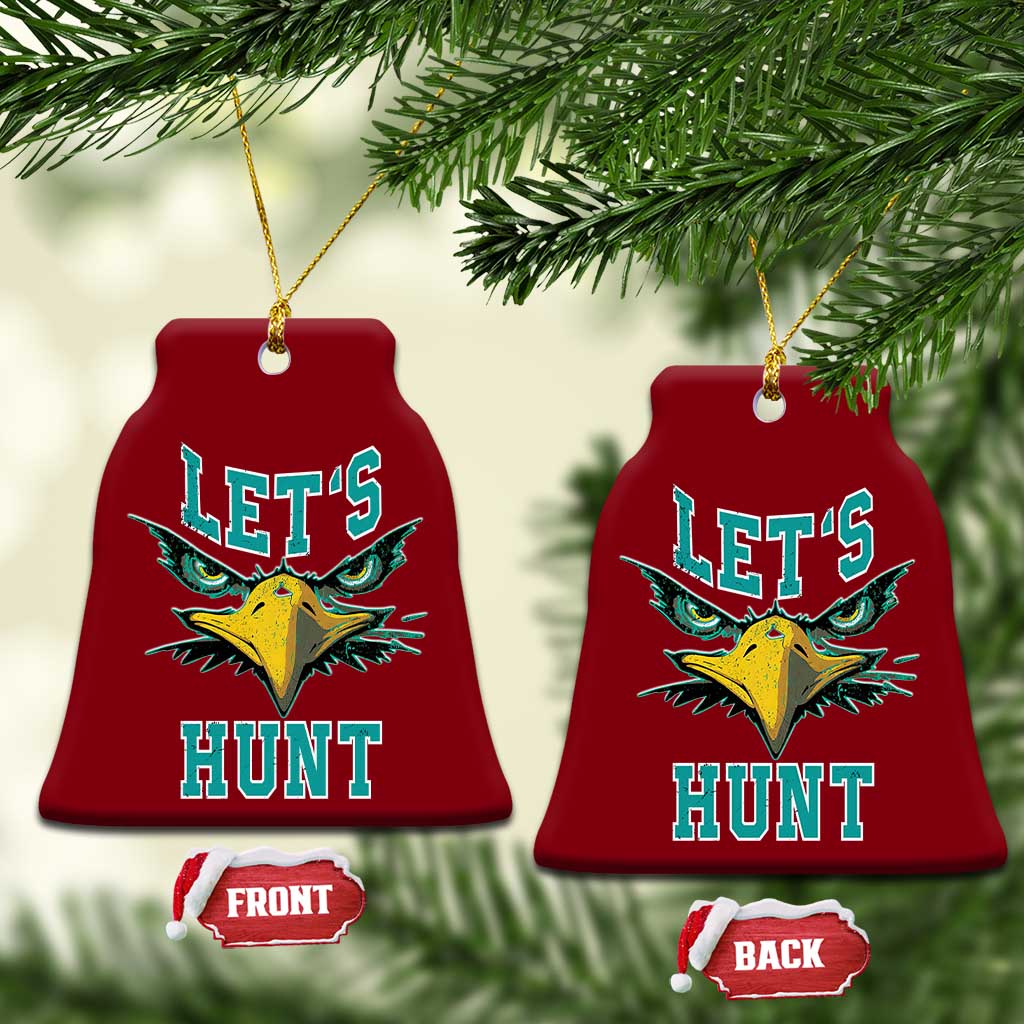 Eagles Inspirational Ceramic Ornament Green Birds Let's Hunt TS02 Print Your Wear