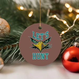 Eagles Inspirational Ceramic Ornament Green Birds Let's Hunt TS02 1pc Mocha Print Your Wear