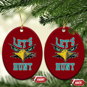 Eagles Inspirational Ceramic Ornament Green Birds Let's Hunt TS02 Print Your Wear