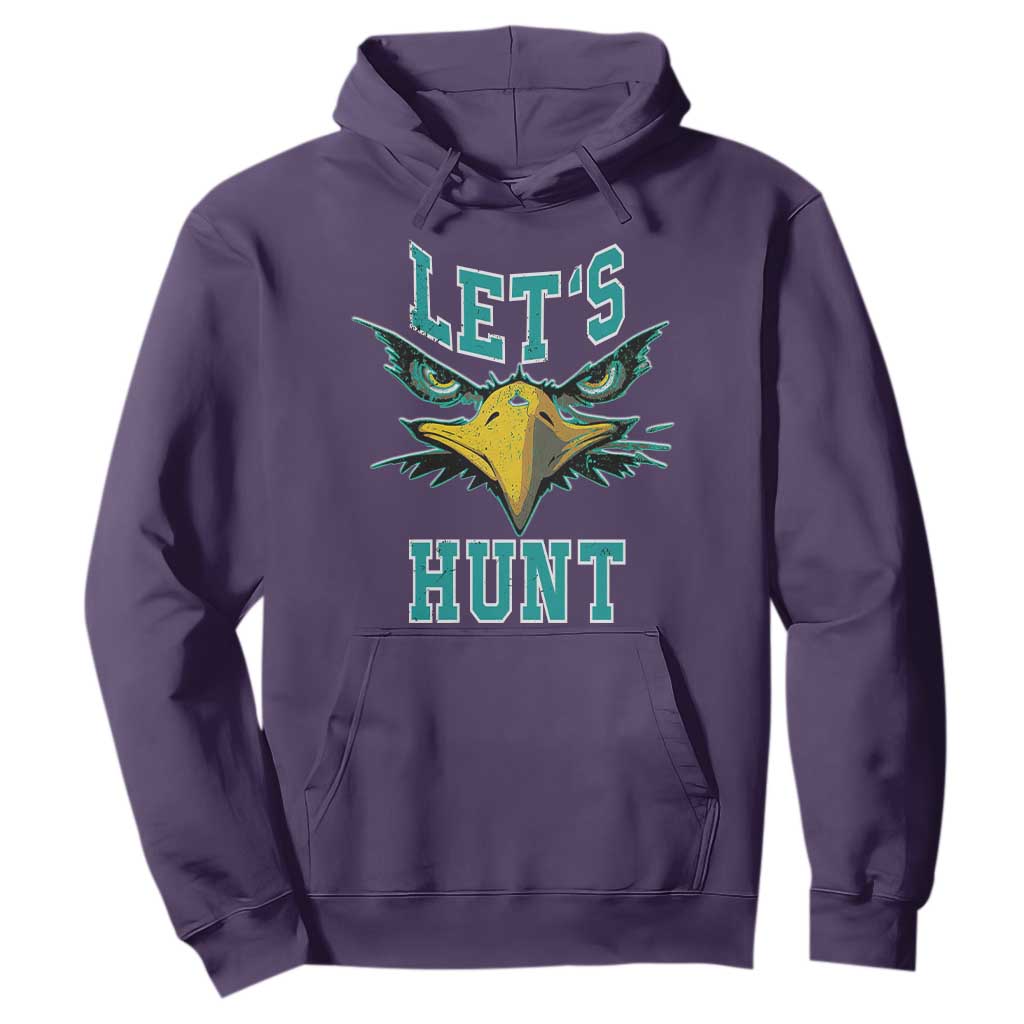 Eagles Inspirational Hoodie Green Birds Let's Hunt TS02 Purple Print Your Wear