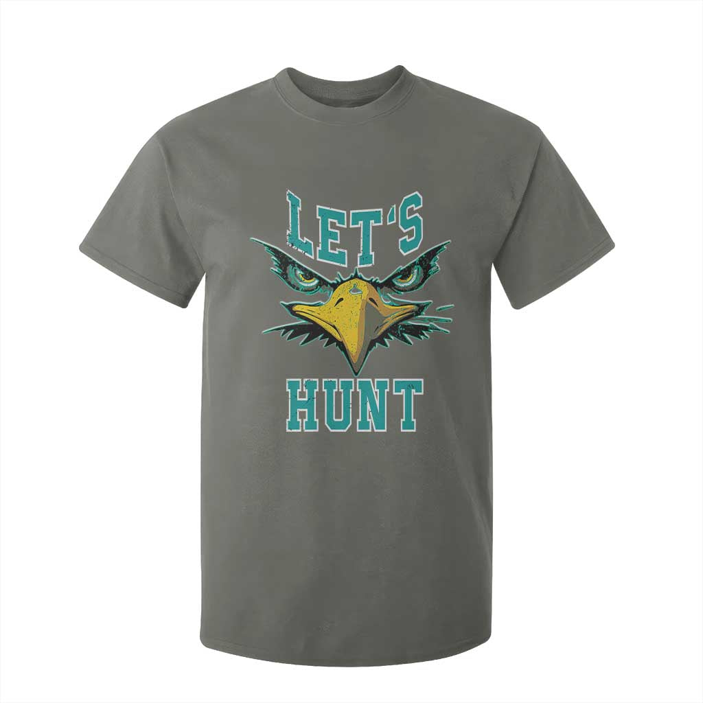 Eagles Inspirational T Shirt For Kid Green Birds Let's Hunt TS02 Military Green Print Your Wear