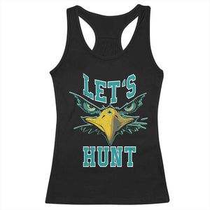 Eagles Inspirational Racerback Tank Top Green Birds Let's Hunt TS02 Black Print Your Wear