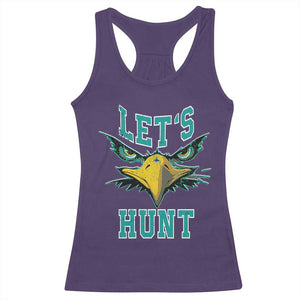 Eagles Inspirational Racerback Tank Top Green Birds Let's Hunt TS02 Purple Print Your Wear