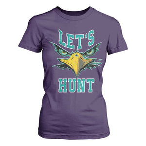 Eagles Inspirational T Shirt For Women Green Birds Let's Hunt TS02 Purple Print Your Wear