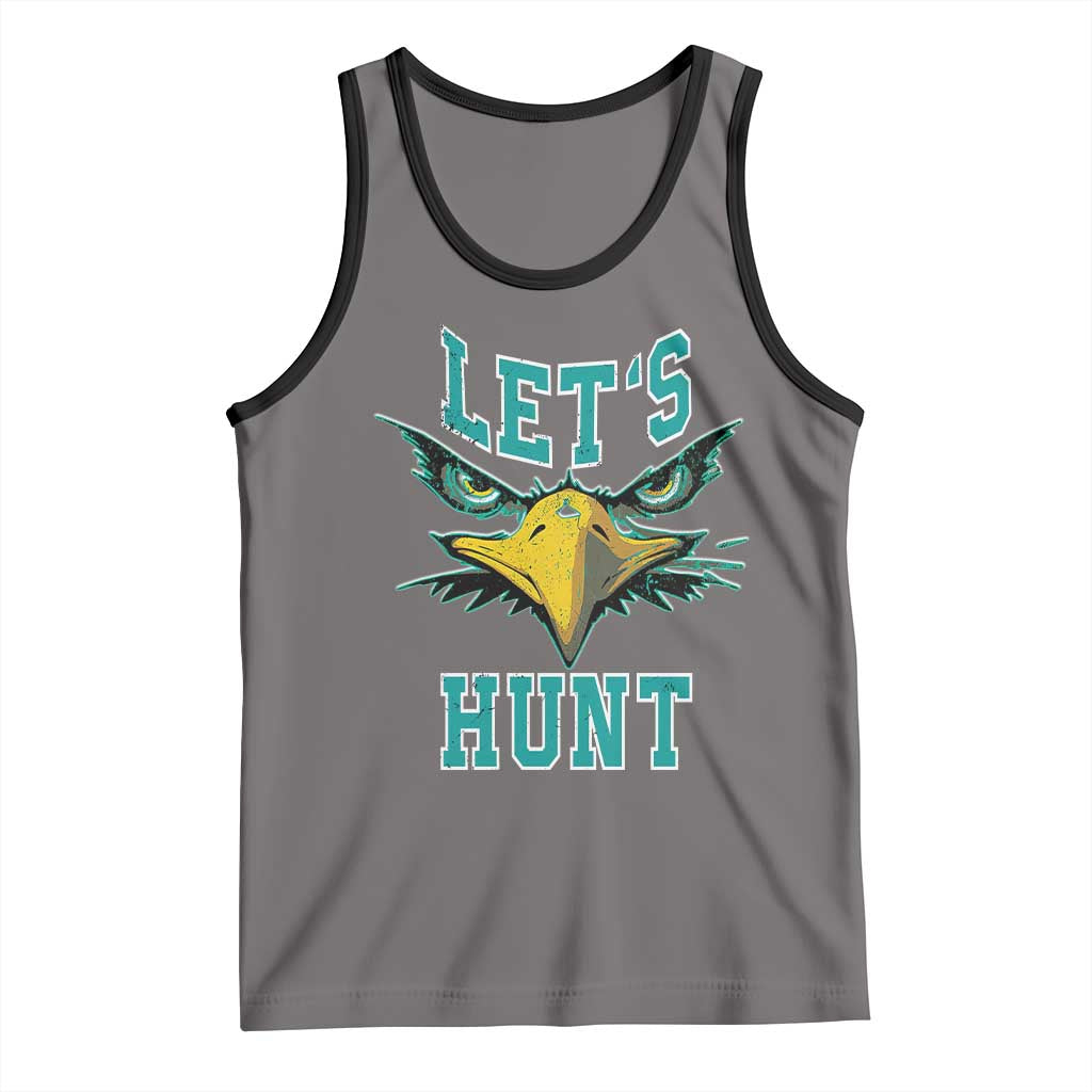 Eagles Inspirational Tank Top Green Birds Let's Hunt TS02 Deep Heather Black Print Your Wear