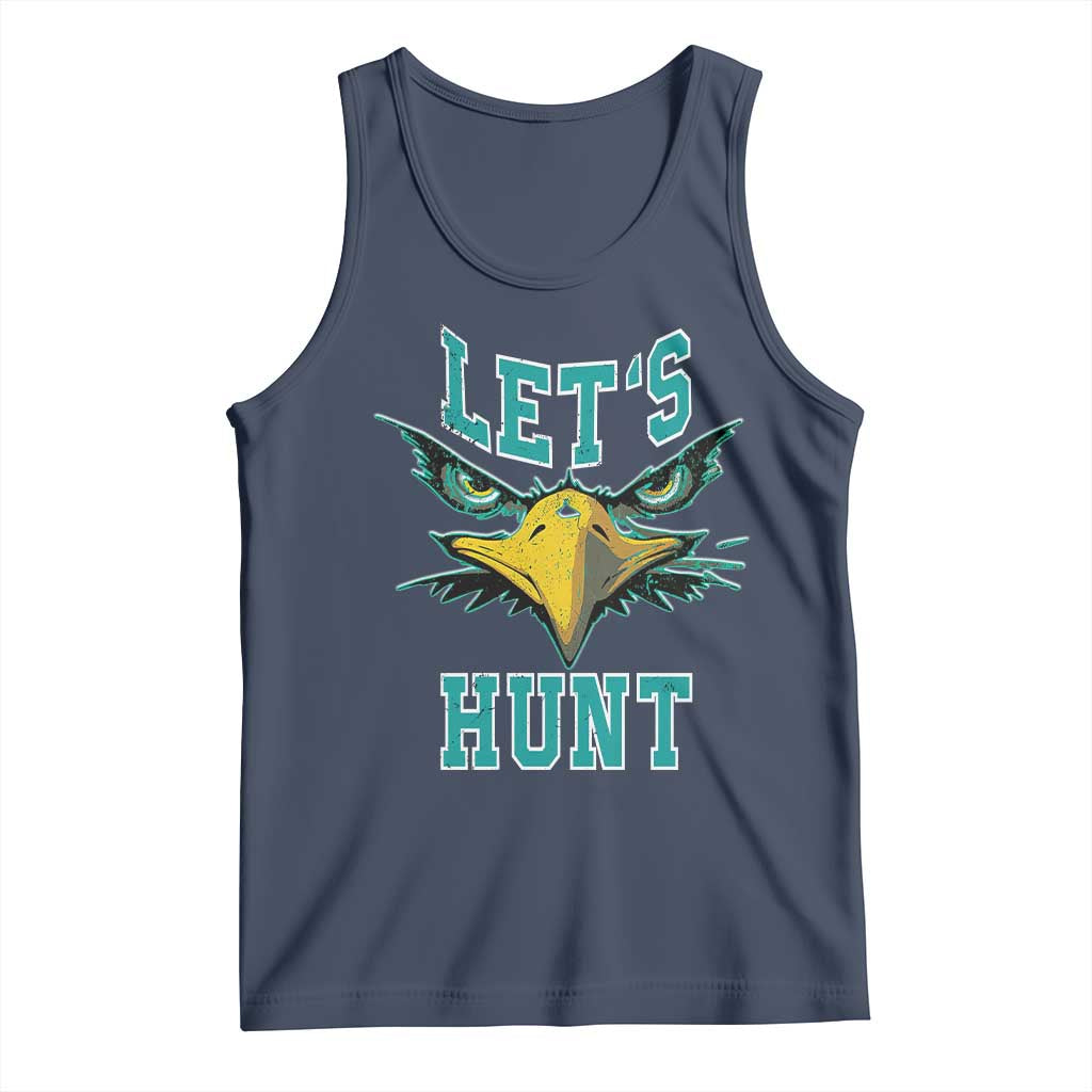Eagles Inspirational Tank Top Green Birds Let's Hunt TS02 Navy Print Your Wear
