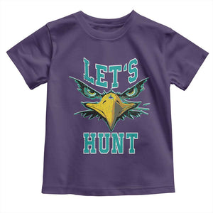 Eagles Inspirational Toddler T Shirt Green Birds Let's Hunt TS02 Purple Print Your Wear