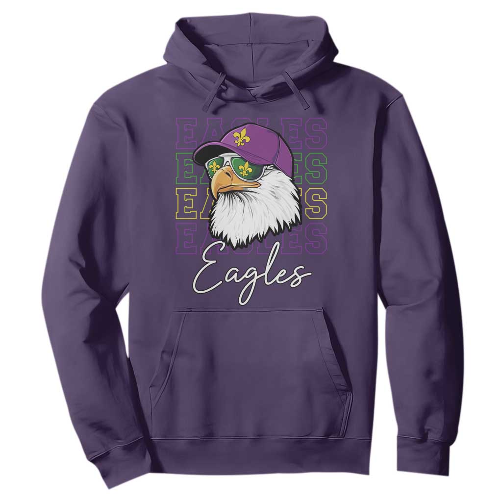 Mardi Gras Eagles Hoodie 2025 Champs NOLA Louisiana TS02 Purple Print Your Wear