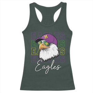 Mardi Gras Eagles Racerback Tank Top 2025 Champs NOLA Louisiana TS02 Dark Forest Green Print Your Wear