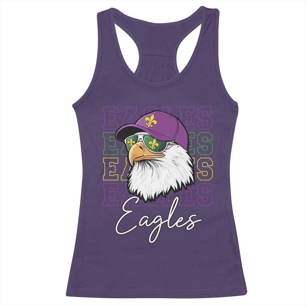 Mardi Gras Eagles Racerback Tank Top 2025 Champs NOLA Louisiana TS02 Purple Print Your Wear