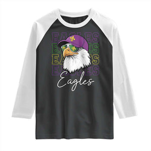 Mardi Gras Eagles Raglan Shirt 2025 Champs NOLA Louisiana TS02 Black White Print Your Wear