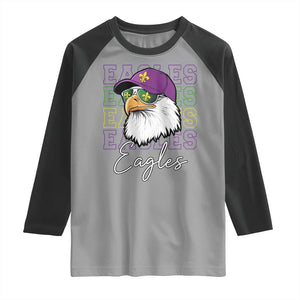 Mardi Gras Eagles Raglan Shirt 2025 Champs NOLA Louisiana TS02 Sport Gray Black Print Your Wear