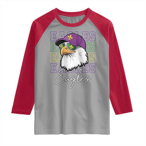 Mardi Gras Eagles Raglan Shirt 2025 Champs NOLA Louisiana TS02 Sport Gray Red Print Your Wear