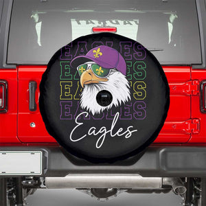 Mardi Gras Eagles Spare Tire Cover 2025 Champs NOLA Louisiana TS02 Black Print Your Wear