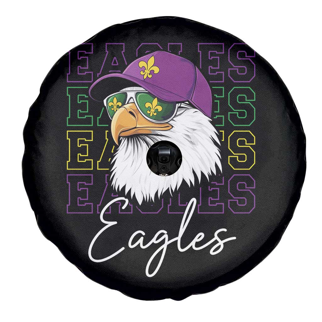 Mardi Gras Eagles Spare Tire Cover 2025 Champs NOLA Louisiana TS02 Print Your Wear