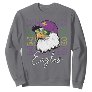 Mardi Gras Eagles Sweatshirt 2025 Champs NOLA Louisiana TS02 Charcoal Print Your Wear