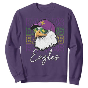 Mardi Gras Eagles Sweatshirt 2025 Champs NOLA Louisiana TS02 Purple Print Your Wear