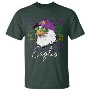 Mardi Gras Eagles T Shirt 2025 Champs NOLA Louisiana TS02 Dark Forest Green Print Your Wear