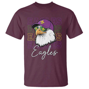 Mardi Gras Eagles T Shirt 2025 Champs NOLA Louisiana TS02 Maroon Print Your Wear