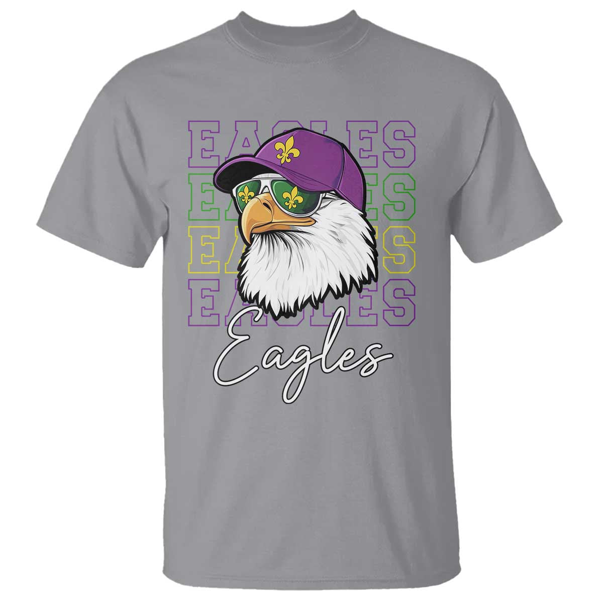 Mardi Gras Eagles T Shirt 2025 Champs NOLA Louisiana TS02 Sport Gray Print Your Wear